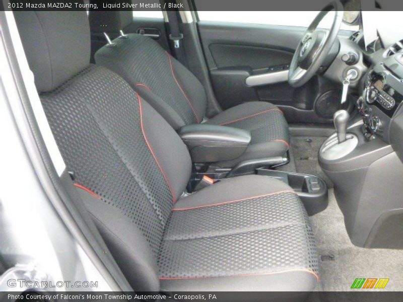 Liquid Silver Metallic / Black 2012 Mazda MAZDA2 Touring