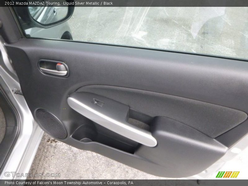Liquid Silver Metallic / Black 2012 Mazda MAZDA2 Touring