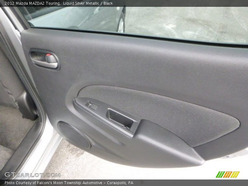 Liquid Silver Metallic / Black 2012 Mazda MAZDA2 Touring