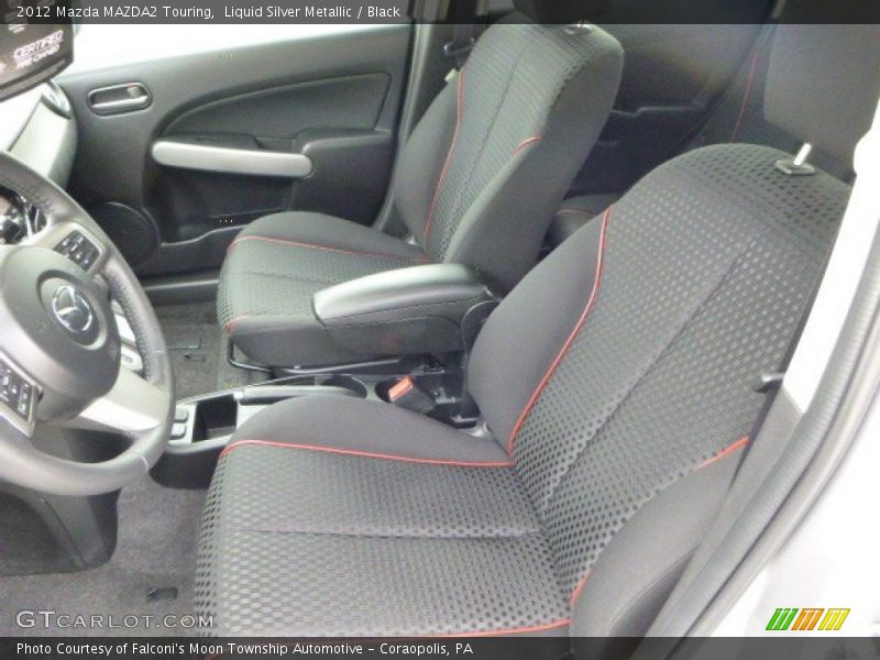 Liquid Silver Metallic / Black 2012 Mazda MAZDA2 Touring