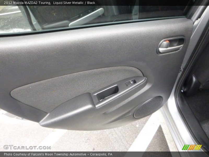 Liquid Silver Metallic / Black 2012 Mazda MAZDA2 Touring