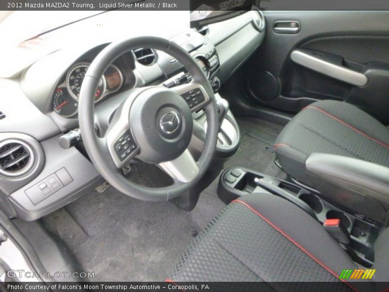 Liquid Silver Metallic / Black 2012 Mazda MAZDA2 Touring