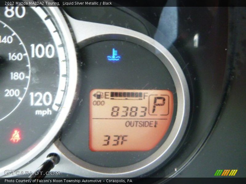 Liquid Silver Metallic / Black 2012 Mazda MAZDA2 Touring