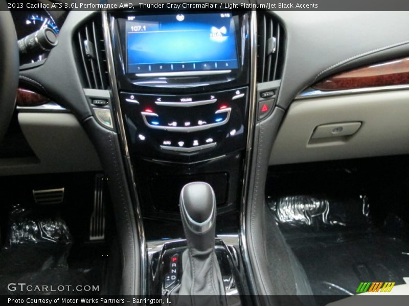 Thunder Gray ChromaFlair / Light Platinum/Jet Black Accents 2013 Cadillac ATS 3.6L Performance AWD