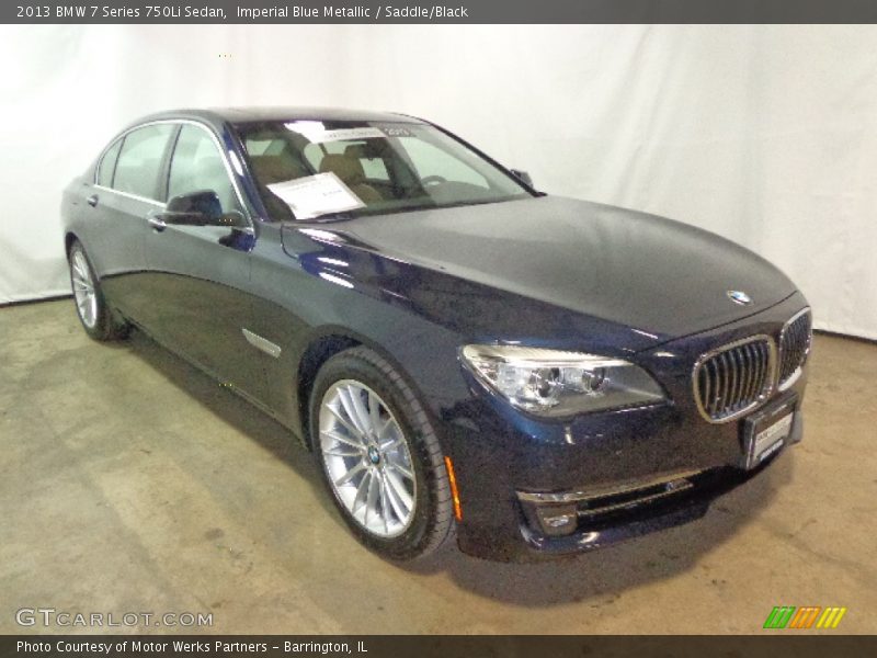 Imperial Blue Metallic / Saddle/Black 2013 BMW 7 Series 750Li Sedan