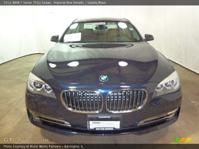 Imperial Blue Metallic / Saddle/Black 2013 BMW 7 Series 750Li Sedan