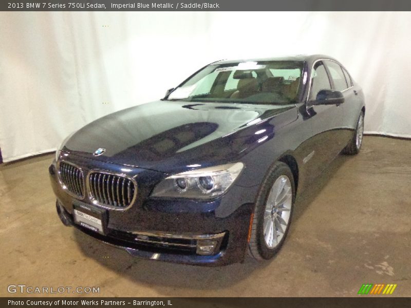 Imperial Blue Metallic / Saddle/Black 2013 BMW 7 Series 750Li Sedan
