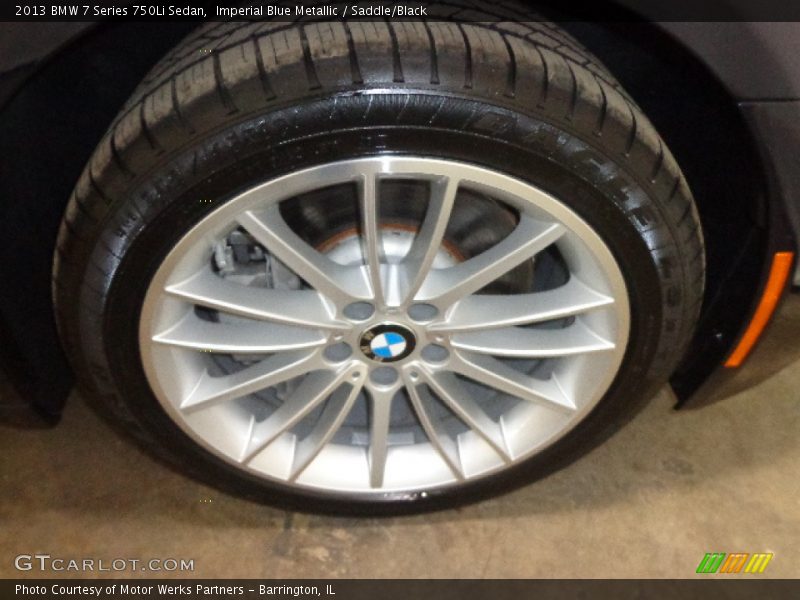 Imperial Blue Metallic / Saddle/Black 2013 BMW 7 Series 750Li Sedan