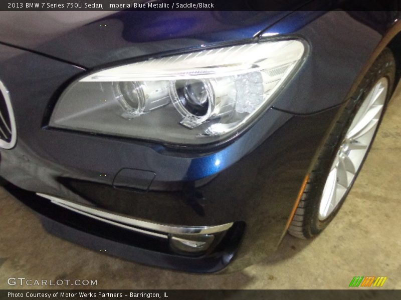 Imperial Blue Metallic / Saddle/Black 2013 BMW 7 Series 750Li Sedan