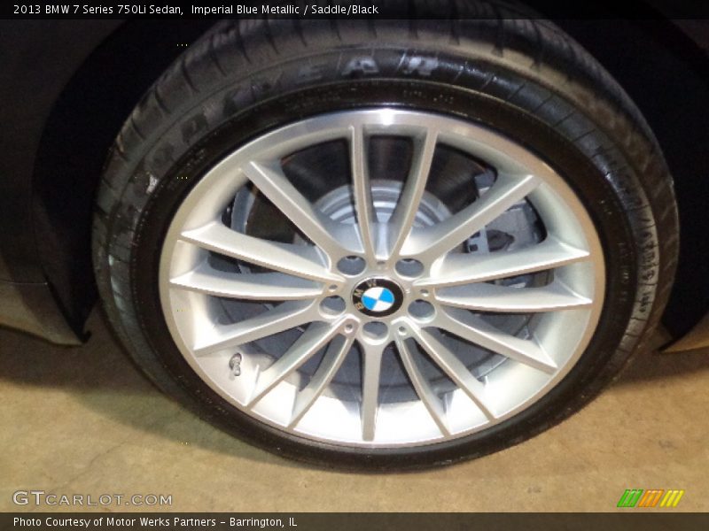 Imperial Blue Metallic / Saddle/Black 2013 BMW 7 Series 750Li Sedan