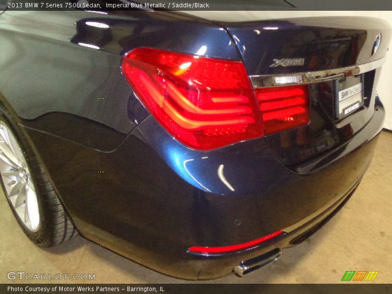 Imperial Blue Metallic / Saddle/Black 2013 BMW 7 Series 750Li Sedan