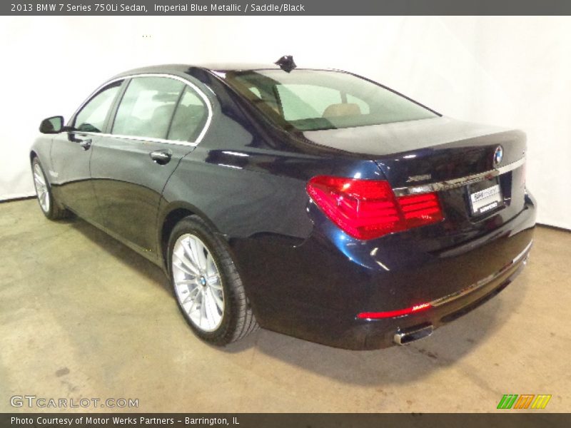 Imperial Blue Metallic / Saddle/Black 2013 BMW 7 Series 750Li Sedan