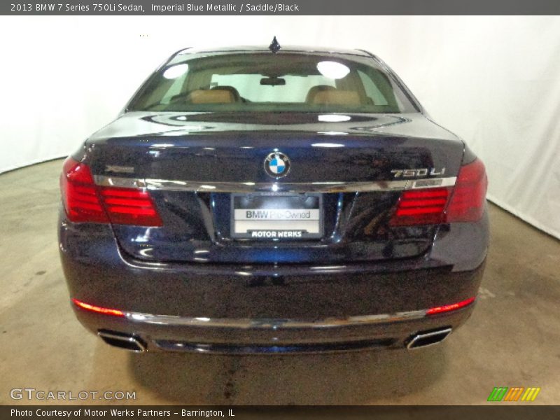 Imperial Blue Metallic / Saddle/Black 2013 BMW 7 Series 750Li Sedan