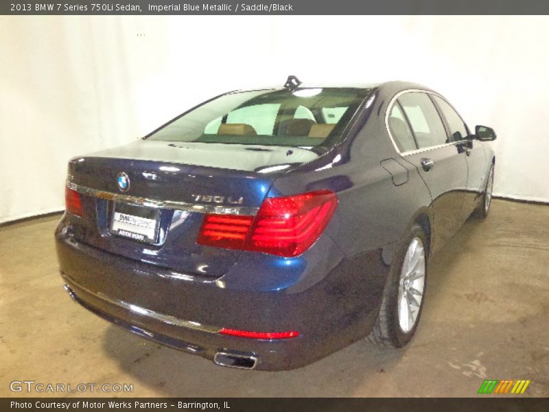 Imperial Blue Metallic / Saddle/Black 2013 BMW 7 Series 750Li Sedan