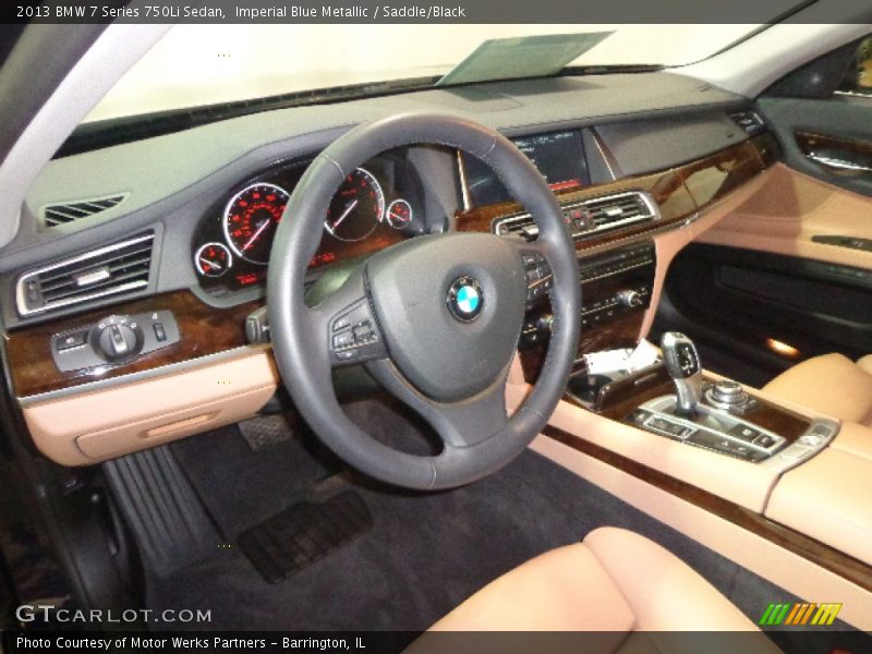Saddle/Black Interior - 2013 7 Series 750Li Sedan 