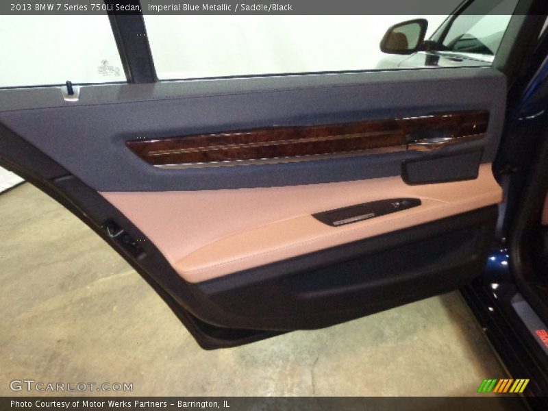 Imperial Blue Metallic / Saddle/Black 2013 BMW 7 Series 750Li Sedan