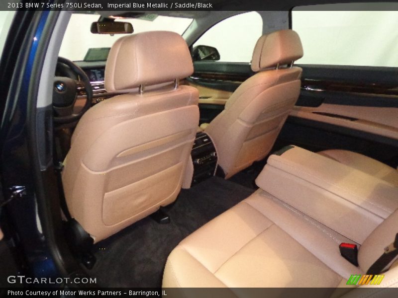 Imperial Blue Metallic / Saddle/Black 2013 BMW 7 Series 750Li Sedan