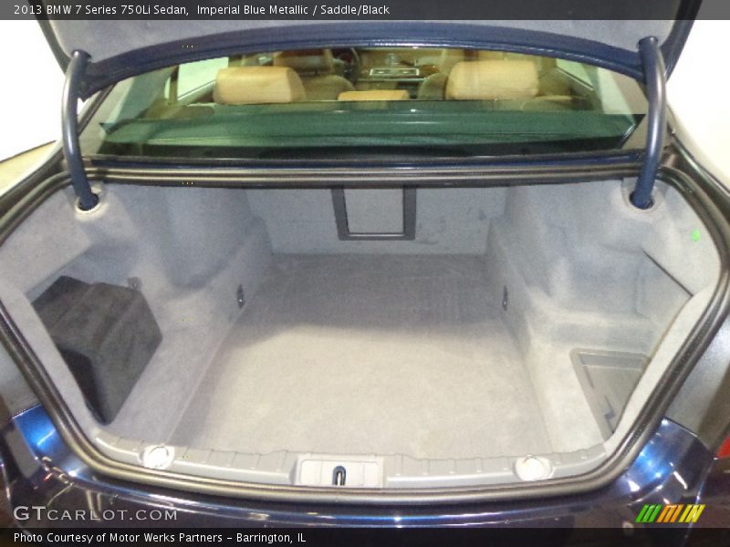 Imperial Blue Metallic / Saddle/Black 2013 BMW 7 Series 750Li Sedan