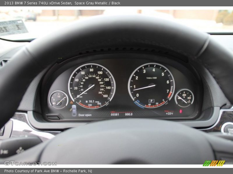 Space Gray Metallic / Black 2013 BMW 7 Series 740Li xDrive Sedan