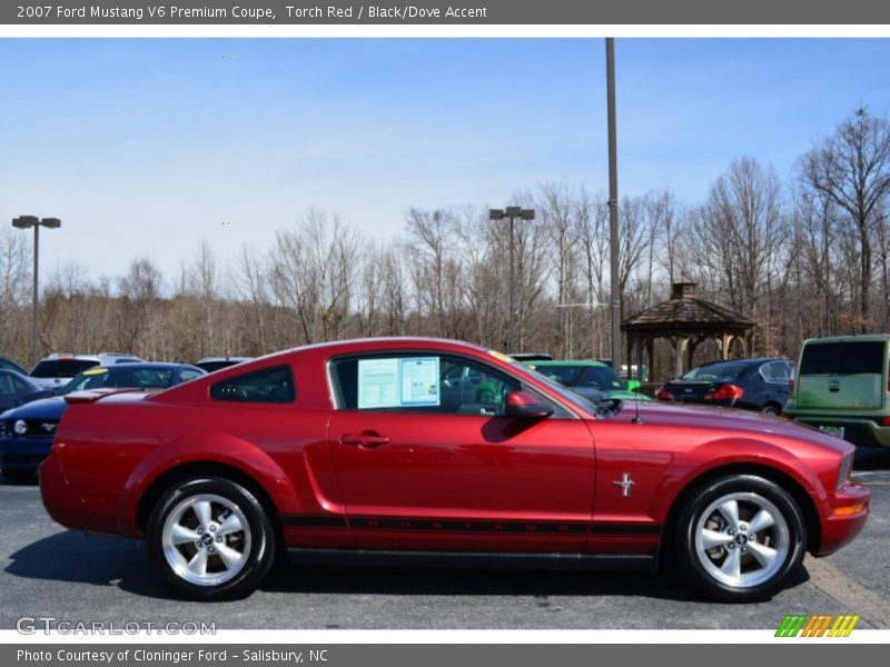 Torch Red / Black/Dove Accent 2007 Ford Mustang V6 Premium Coupe