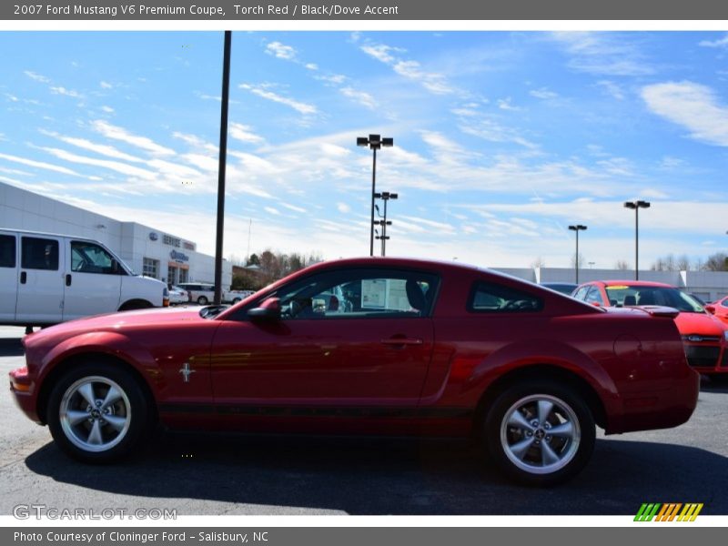 Torch Red / Black/Dove Accent 2007 Ford Mustang V6 Premium Coupe