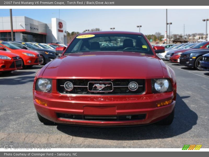 Torch Red / Black/Dove Accent 2007 Ford Mustang V6 Premium Coupe