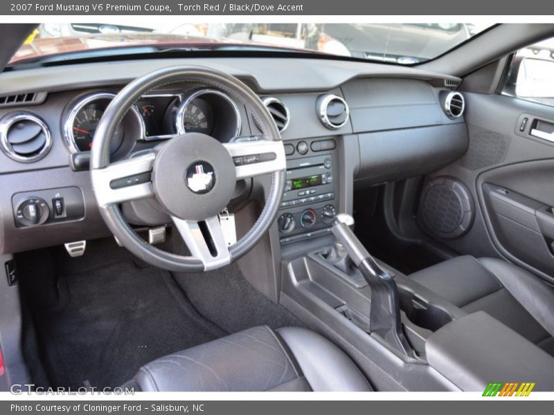 Torch Red / Black/Dove Accent 2007 Ford Mustang V6 Premium Coupe