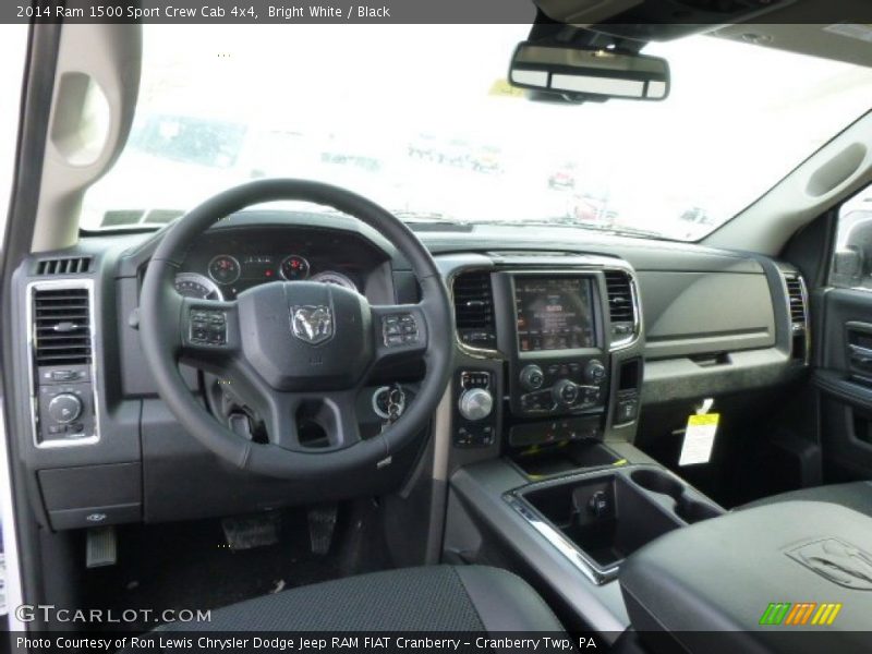 Bright White / Black 2014 Ram 1500 Sport Crew Cab 4x4