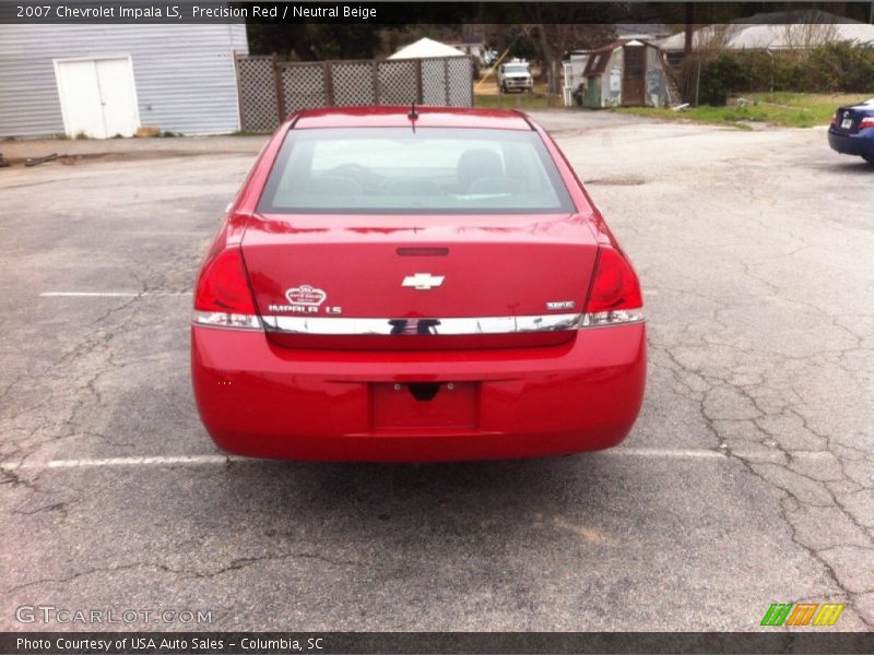 Precision Red / Neutral Beige 2007 Chevrolet Impala LS