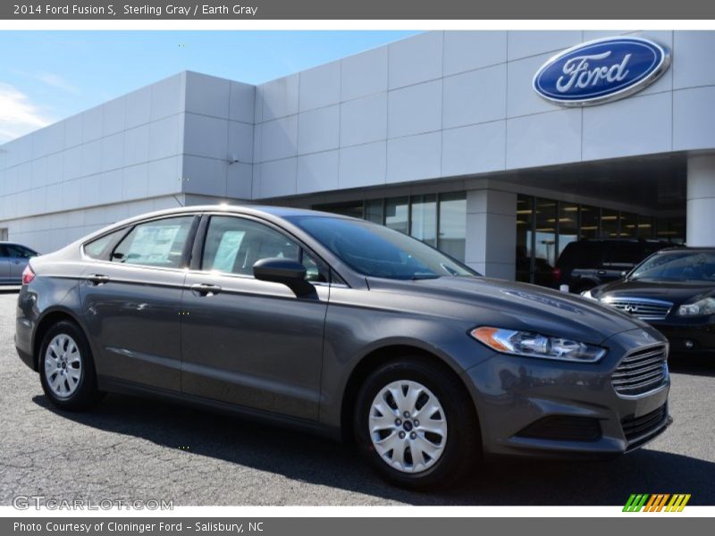 Sterling Gray / Earth Gray 2014 Ford Fusion S