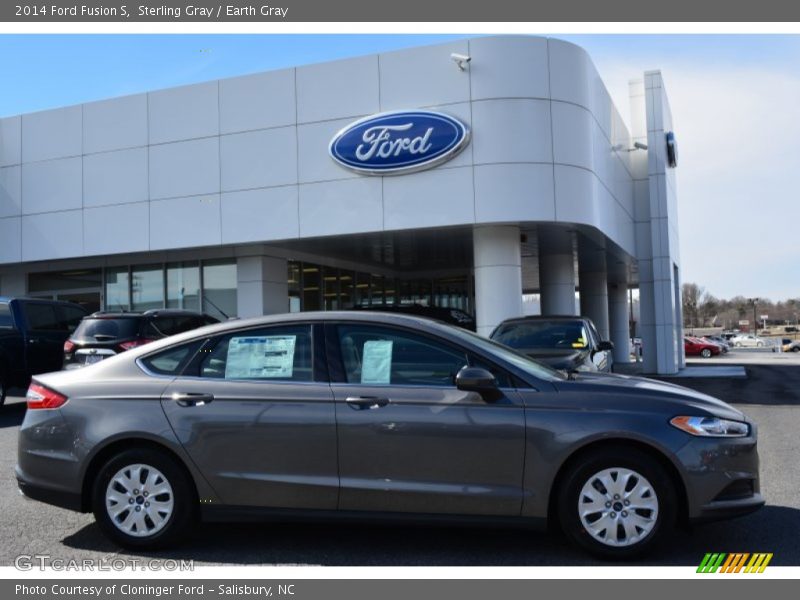 Sterling Gray / Earth Gray 2014 Ford Fusion S