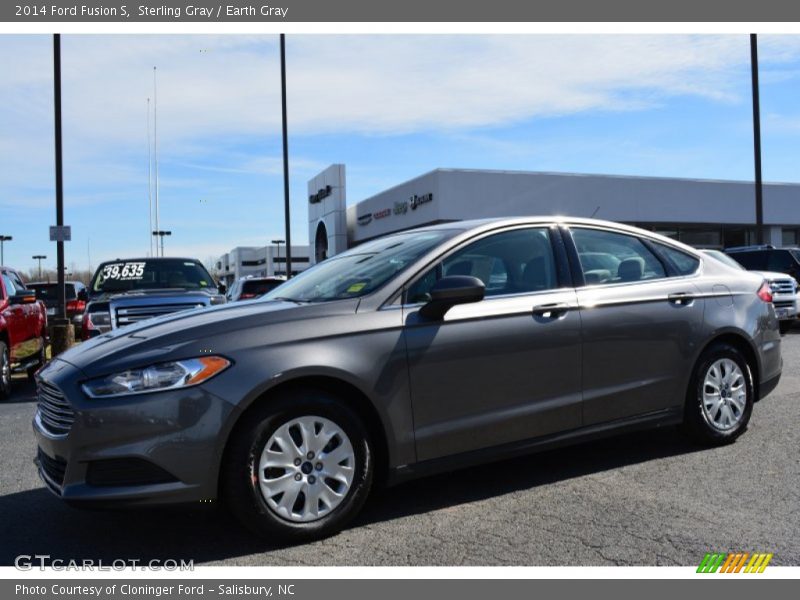 Sterling Gray / Earth Gray 2014 Ford Fusion S