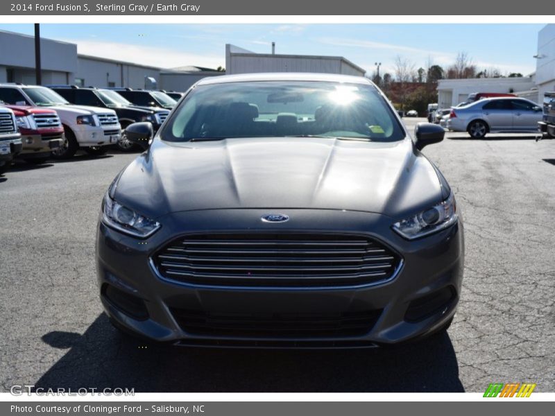 Sterling Gray / Earth Gray 2014 Ford Fusion S