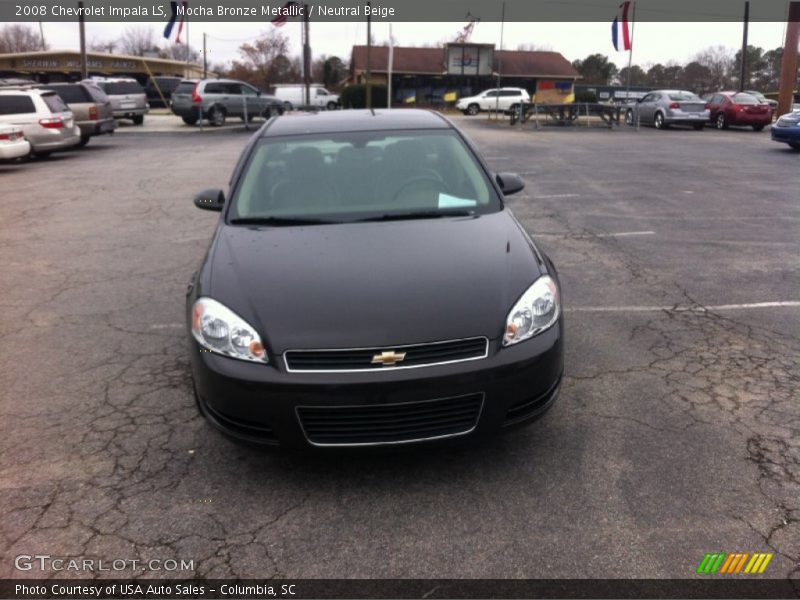 Mocha Bronze Metallic / Neutral Beige 2008 Chevrolet Impala LS