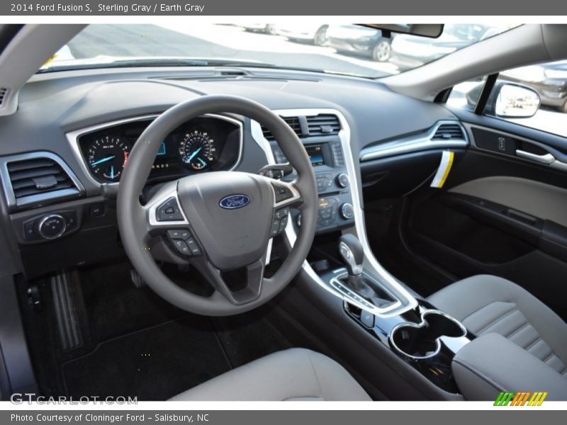 Sterling Gray / Earth Gray 2014 Ford Fusion S
