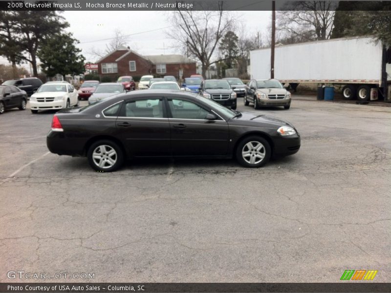 Mocha Bronze Metallic / Neutral Beige 2008 Chevrolet Impala LS