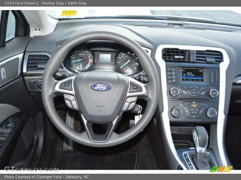 Sterling Gray / Earth Gray 2014 Ford Fusion S