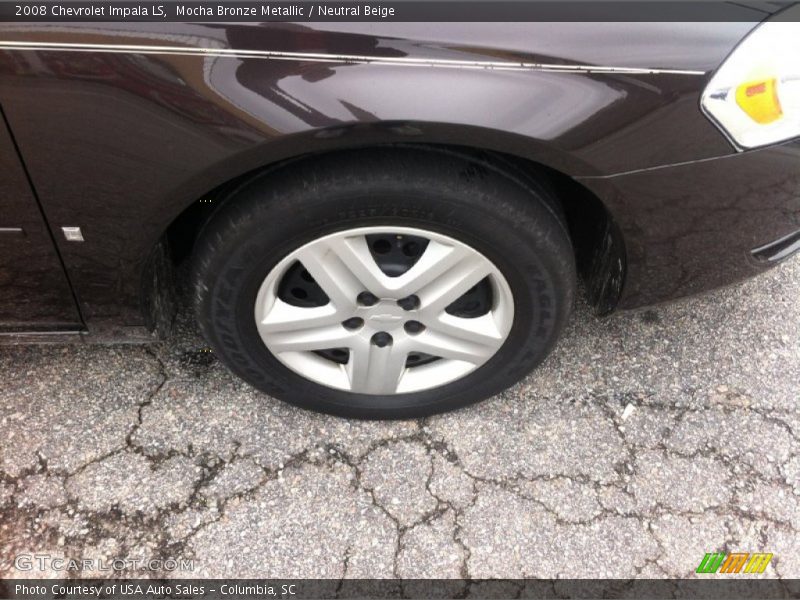 Mocha Bronze Metallic / Neutral Beige 2008 Chevrolet Impala LS