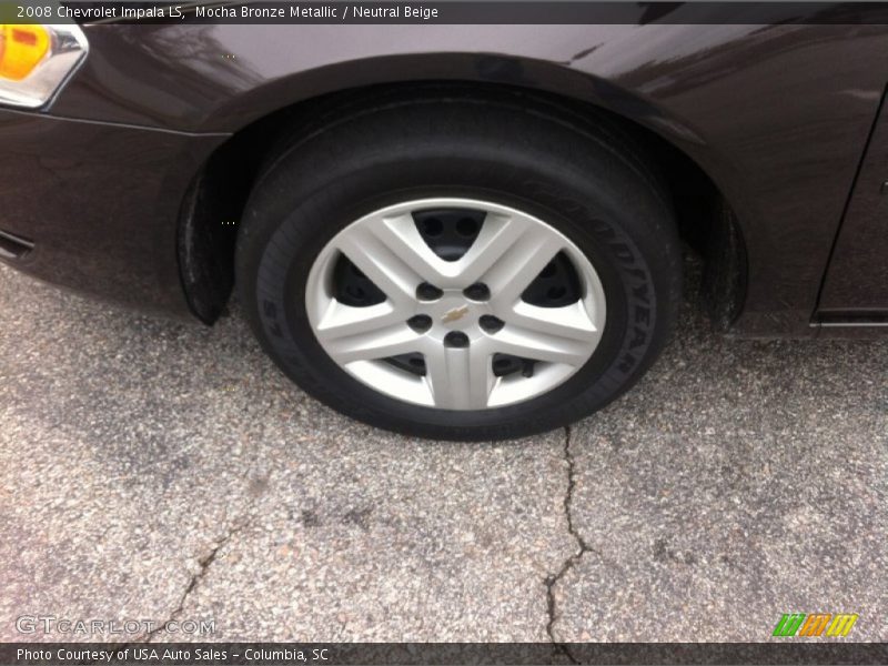 Mocha Bronze Metallic / Neutral Beige 2008 Chevrolet Impala LS