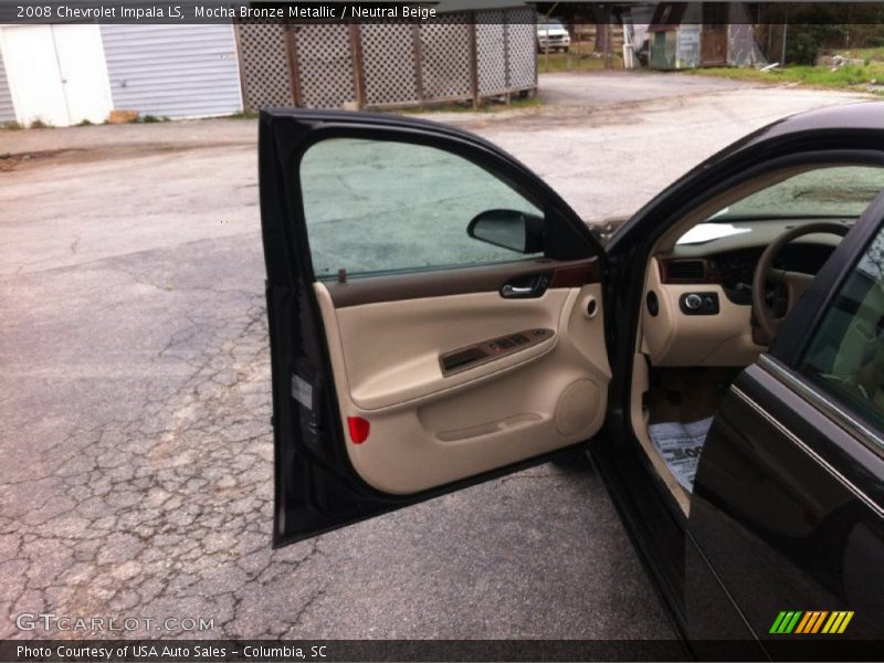 Mocha Bronze Metallic / Neutral Beige 2008 Chevrolet Impala LS