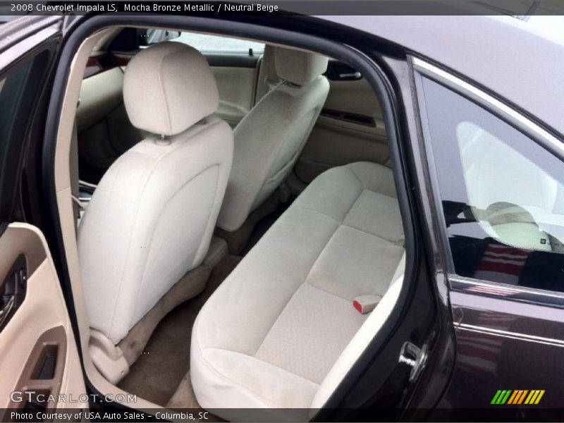 Mocha Bronze Metallic / Neutral Beige 2008 Chevrolet Impala LS