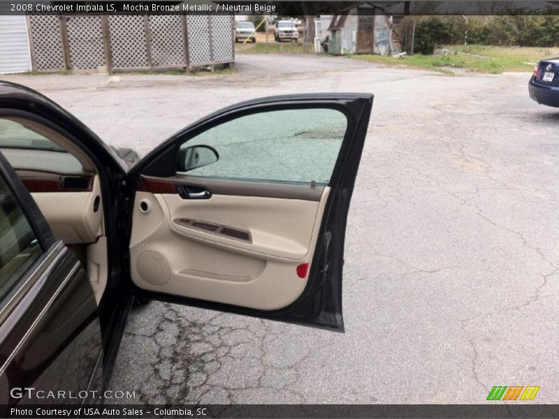 Mocha Bronze Metallic / Neutral Beige 2008 Chevrolet Impala LS