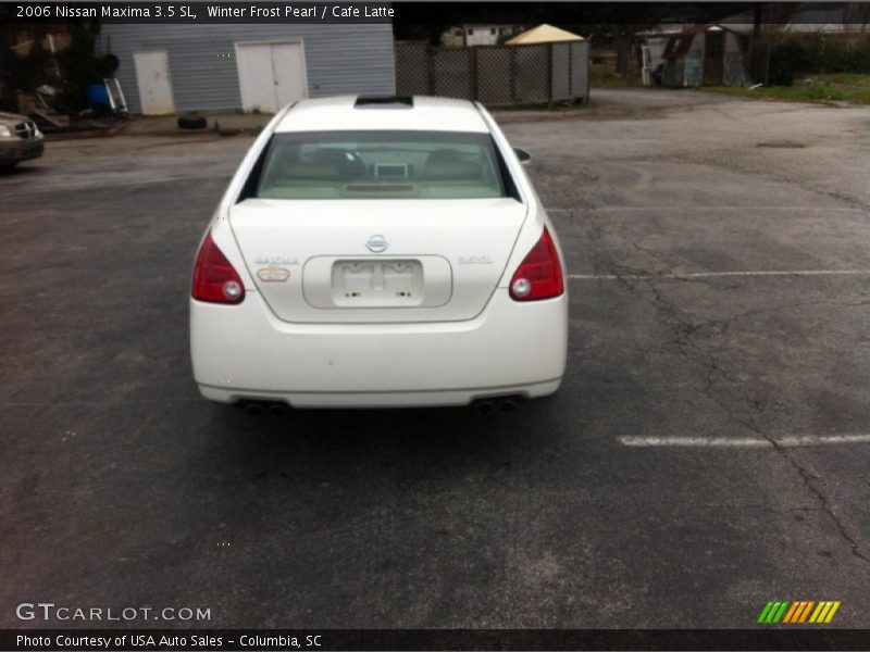 Winter Frost Pearl / Cafe Latte 2006 Nissan Maxima 3.5 SL