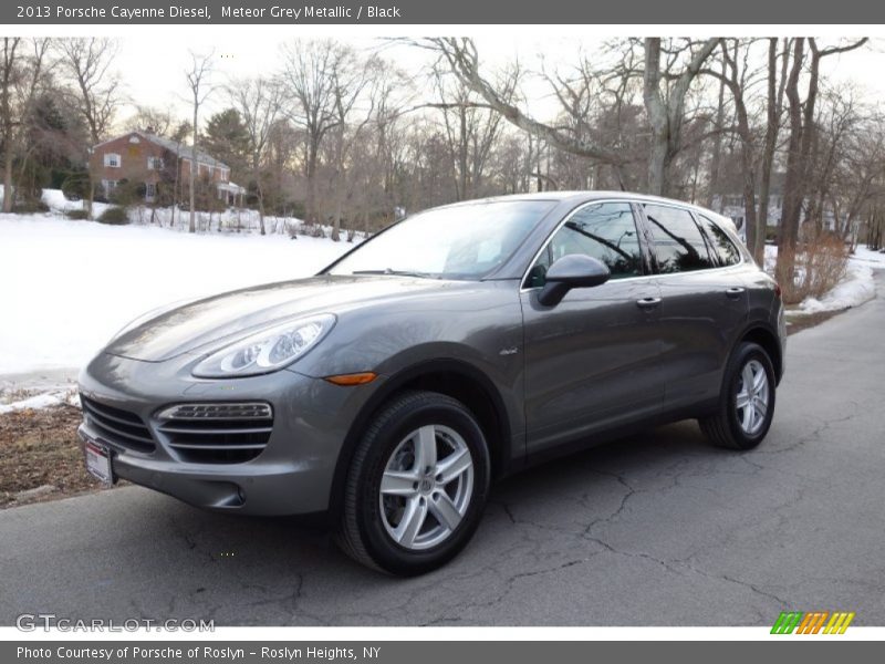 Meteor Grey Metallic / Black 2013 Porsche Cayenne Diesel