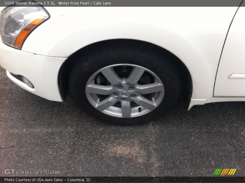 Winter Frost Pearl / Cafe Latte 2006 Nissan Maxima 3.5 SL