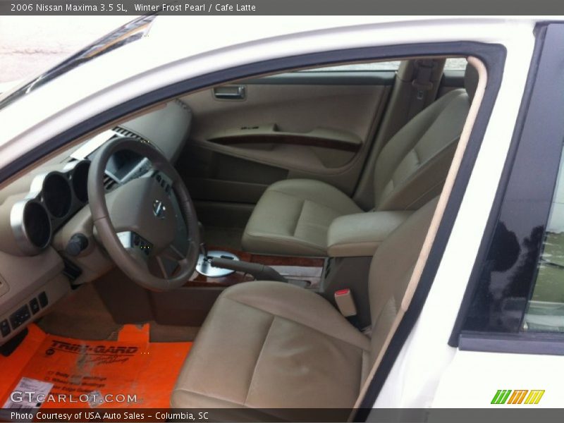 Winter Frost Pearl / Cafe Latte 2006 Nissan Maxima 3.5 SL