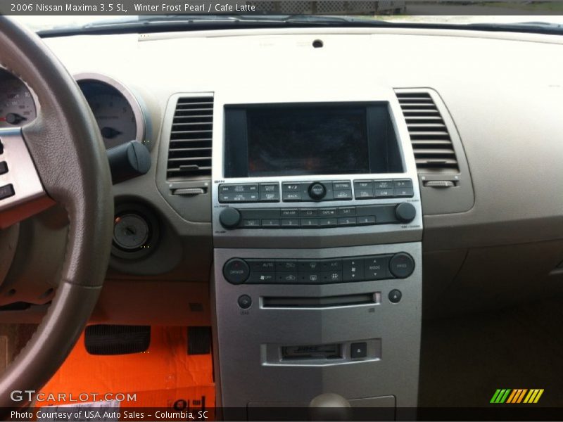 Winter Frost Pearl / Cafe Latte 2006 Nissan Maxima 3.5 SL