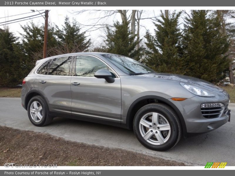 Meteor Grey Metallic / Black 2013 Porsche Cayenne Diesel