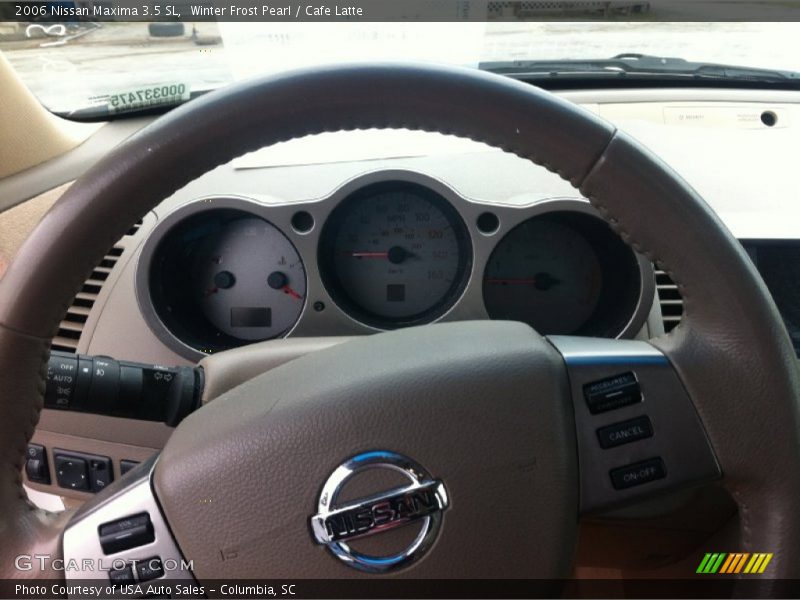 Winter Frost Pearl / Cafe Latte 2006 Nissan Maxima 3.5 SL