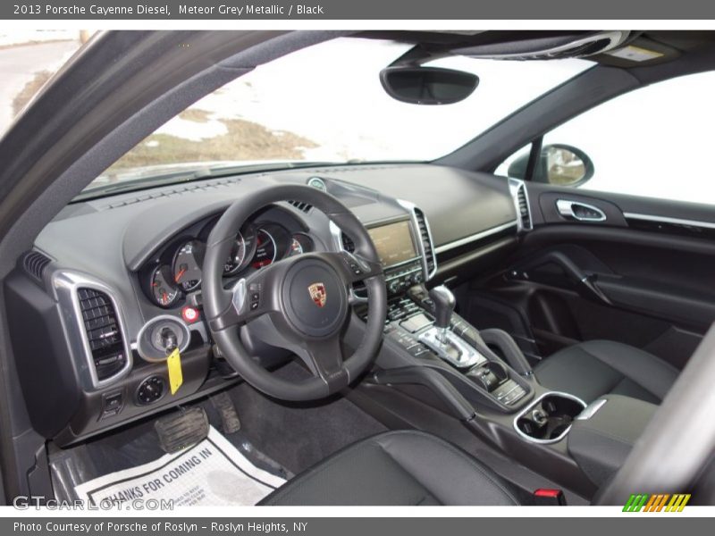 Meteor Grey Metallic / Black 2013 Porsche Cayenne Diesel